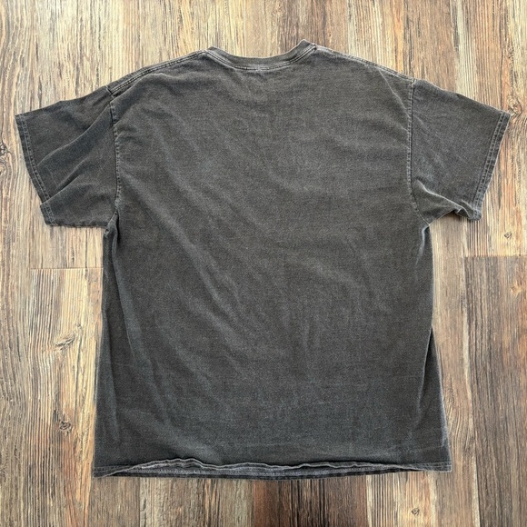 PacSun In Bloom Vintage Wash S/S Graphic Tee Shirt Mens L Washed Black Crew Neck - Picture 2 of 7